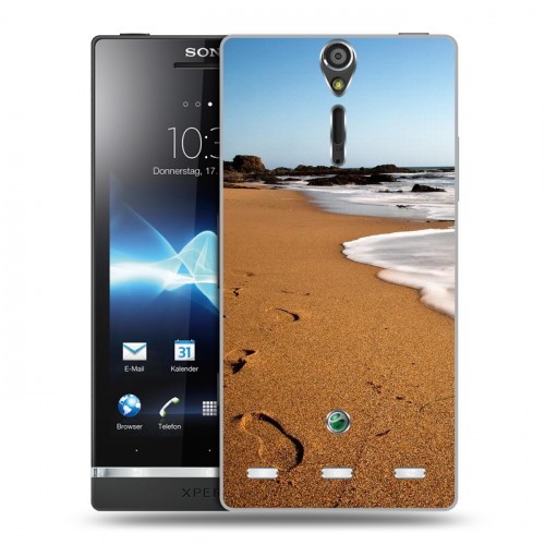 Дизайнерский пластиковый чехол для Sony Xperia S пляж