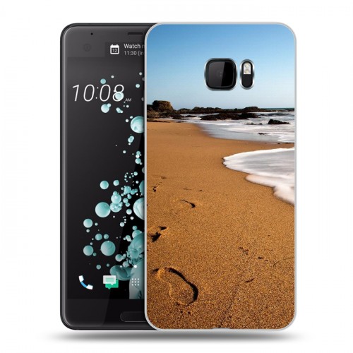 Дизайнерский пластиковый чехол для HTC U Ultra пляж