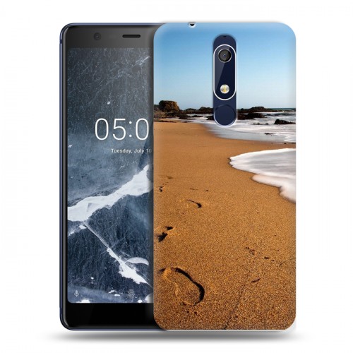 Дизайнерский пластиковый чехол для Nokia 5.1 пляж