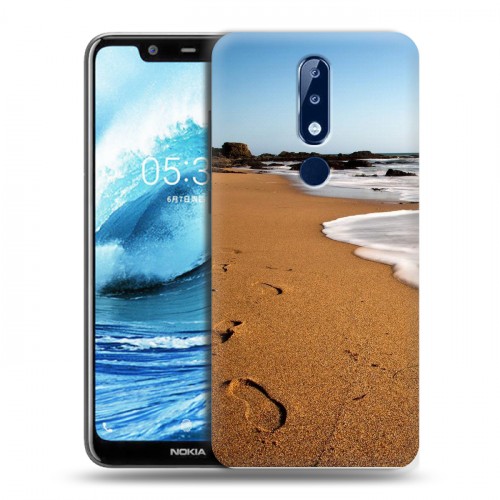 Дизайнерский силиконовый чехол для Nokia 5.1 Plus пляж