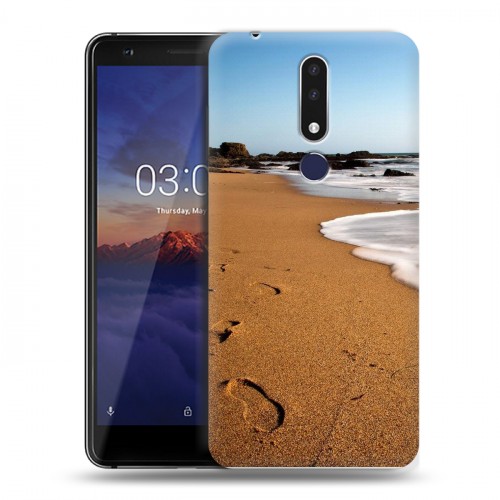 Дизайнерский силиконовый чехол для Nokia 3.1 Plus пляж