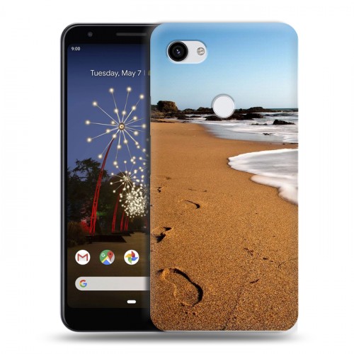 Дизайнерский пластиковый чехол для Google Pixel 3a XL пляж