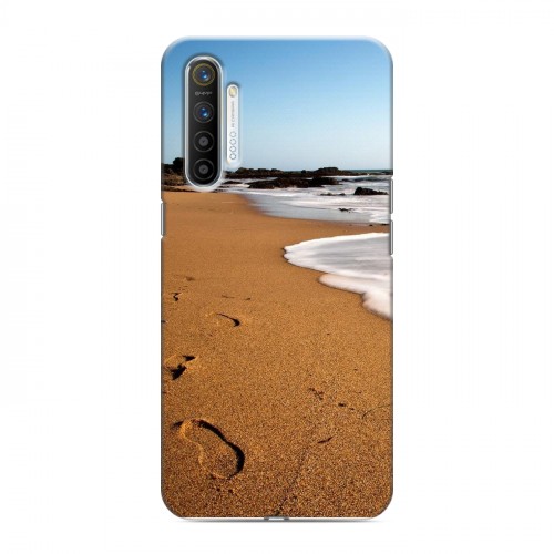 Дизайнерский силиконовый с усиленными углами чехол для Realme XT пляж