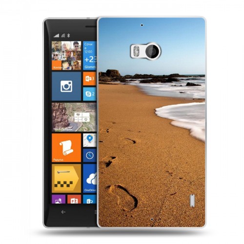 Дизайнерский пластиковый чехол для Nokia Lumia 930 пляж