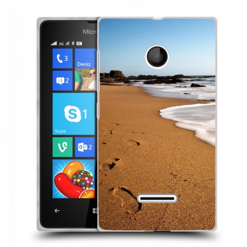 Дизайнерский пластиковый чехол для Microsoft Lumia 435 пляж