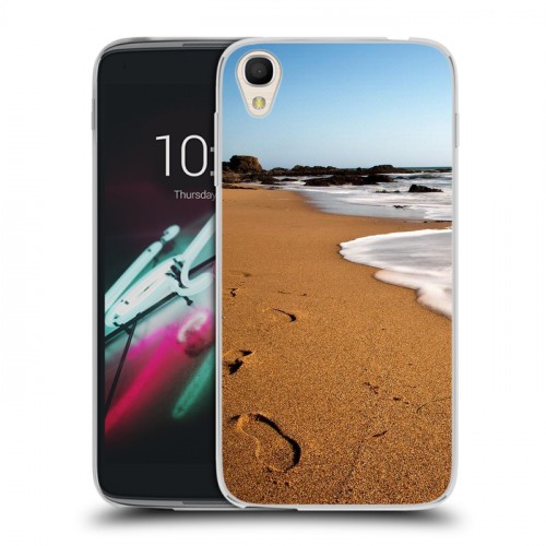 Дизайнерский пластиковый чехол для Alcatel One Touch Idol 3 (4.7) пляж