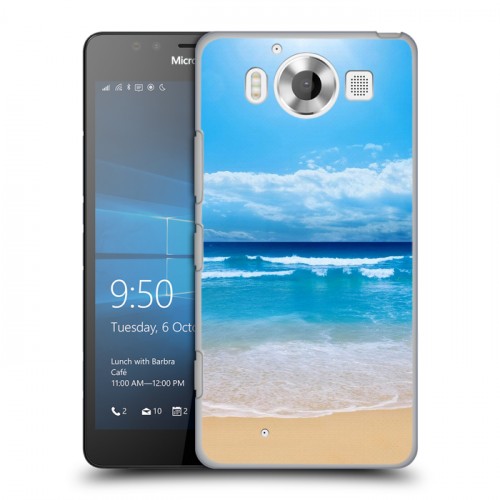 Дизайнерский пластиковый чехол для Microsoft Lumia 950 пляж