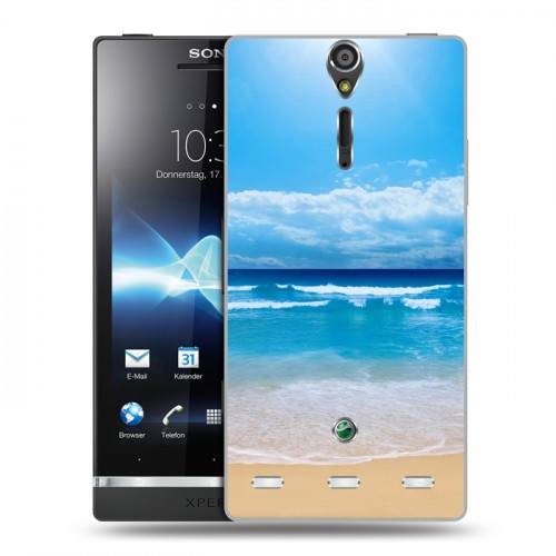 Дизайнерский пластиковый чехол для Sony Xperia S пляж