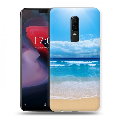 Дизайнерский пластиковый чехол для OnePlus 6 пляж