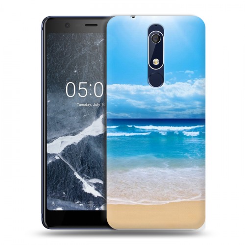 Дизайнерский пластиковый чехол для Nokia 5.1 пляж