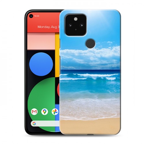 Дизайнерский пластиковый чехол для Google Pixel 5 пляж