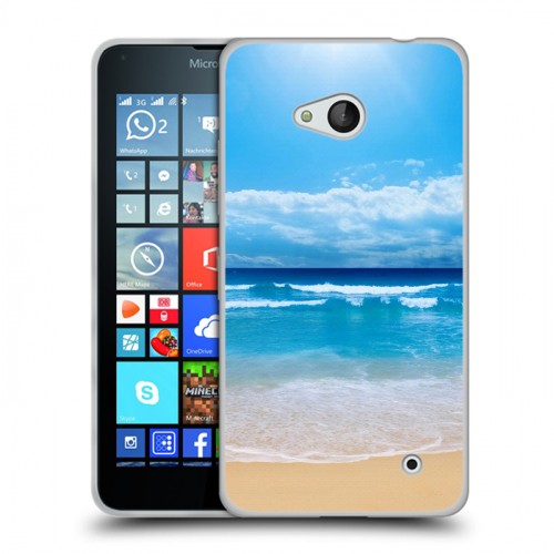 Дизайнерский пластиковый чехол для Microsoft Lumia 640 пляж