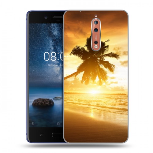 Дизайнерский пластиковый чехол для Nokia 8 пляж