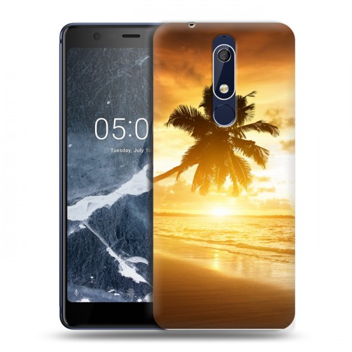 Дизайнерский пластиковый чехол для Nokia 5.1 пляж