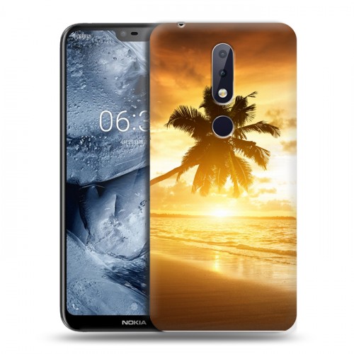 Дизайнерский пластиковый чехол для Nokia 6.1 Plus пляж