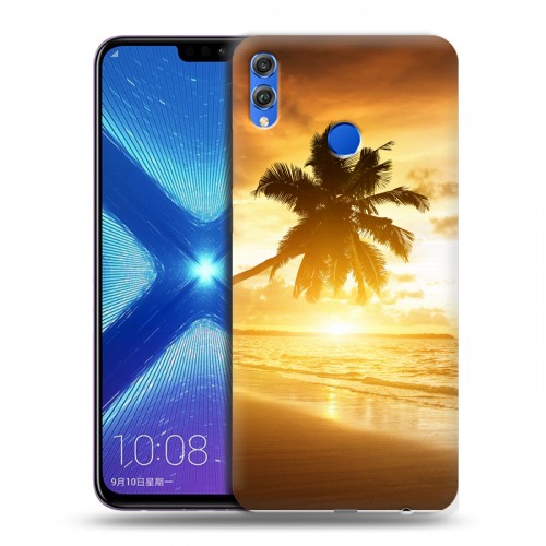 Дизайнерский силиконовый чехол для Huawei Honor 8X пляж