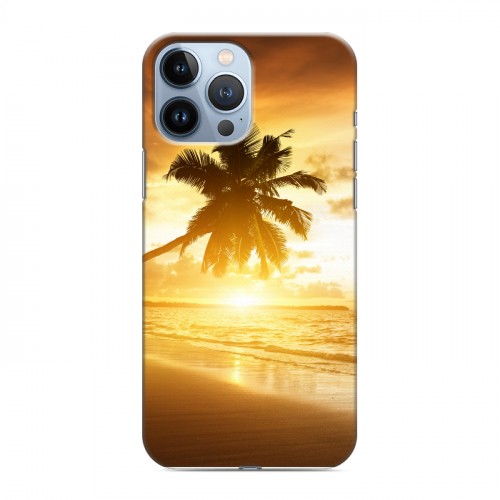 Дизайнерский пластиковый чехол для Iphone 13 Pro Max пляж