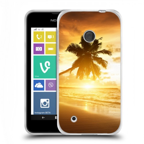 Дизайнерский пластиковый чехол для Nokia Lumia 530 пляж