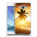 Дизайнерский пластиковый чехол для Samsung Galaxy A5 пляж