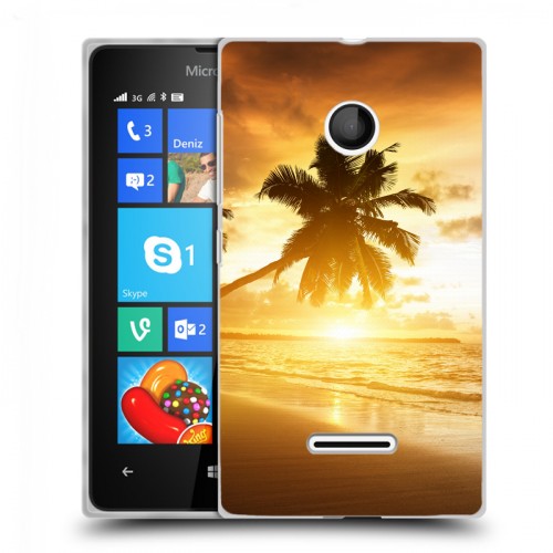 Дизайнерский пластиковый чехол для Microsoft Lumia 435 пляж