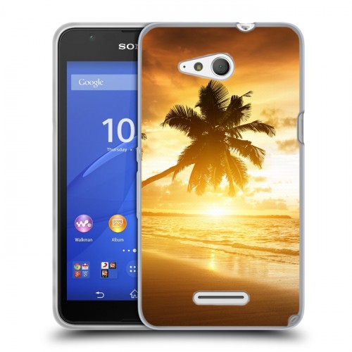 Дизайнерский силиконовый чехол для Sony Xperia E4g пляж