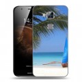 Дизайнерский пластиковый чехол для Huawei G8 пляж