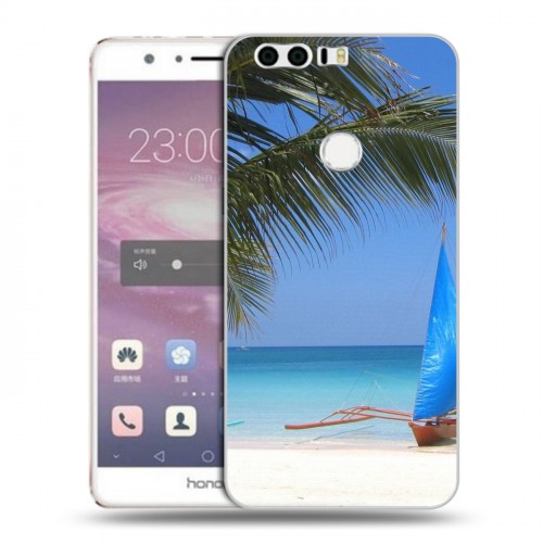 Дизайнерский пластиковый чехол для Huawei Honor 8 пляж
