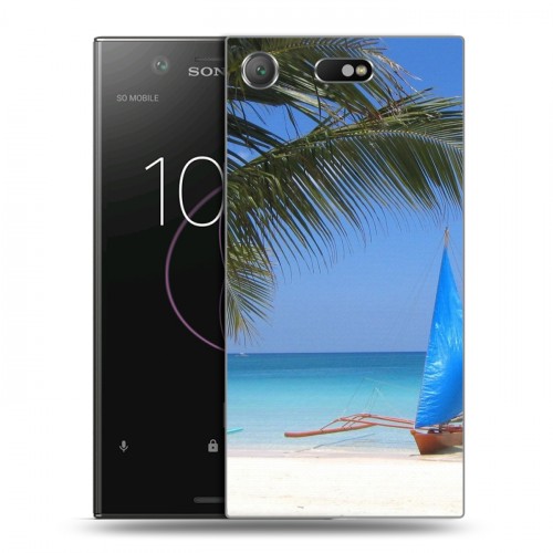 Дизайнерский пластиковый чехол для Sony Xperia XZ1 Compact пляж