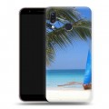Дизайнерский силиконовый чехол для ASUS ZenFone Max M1 ZB555KL пляж