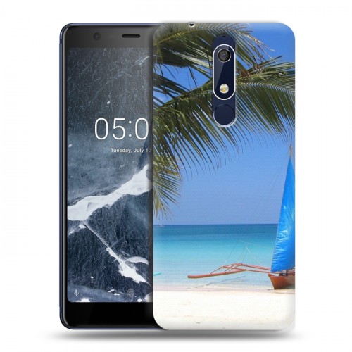 Дизайнерский пластиковый чехол для Nokia 5.1 пляж