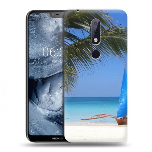 Дизайнерский силиконовый чехол для Nokia 6.1 Plus пляж