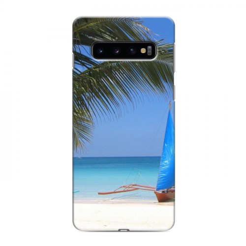 Дизайнерский силиконовый чехол для Samsung Galaxy S10 пляж