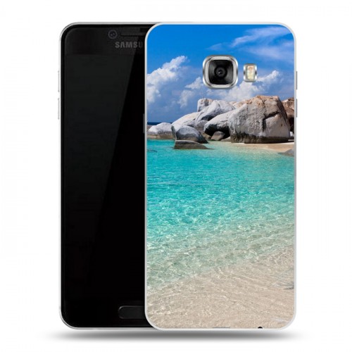 Дизайнерский пластиковый чехол для Samsung Galaxy C5 пляж