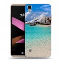 Дизайнерский пластиковый чехол для LG X Style пляж