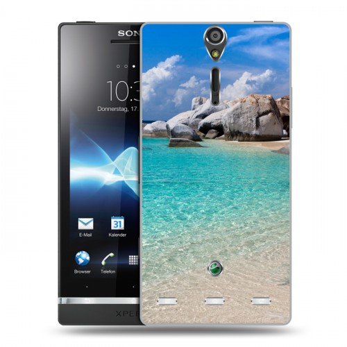 Дизайнерский пластиковый чехол для Sony Xperia S пляж