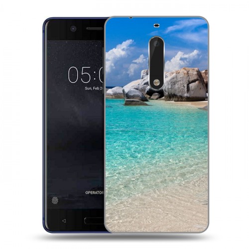 Дизайнерский пластиковый чехол для Nokia 5 пляж