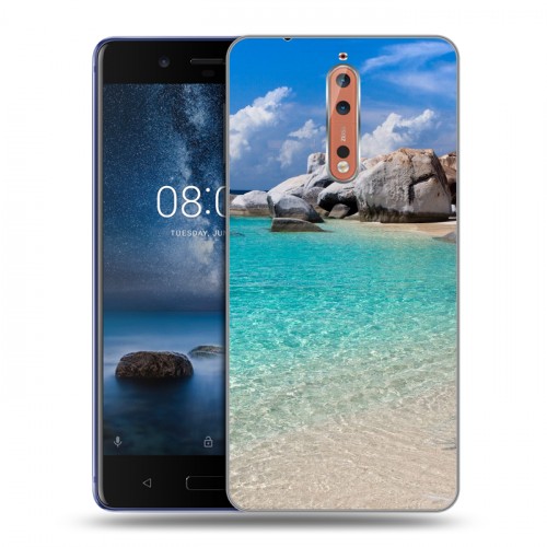 Дизайнерский пластиковый чехол для Nokia 8 пляж