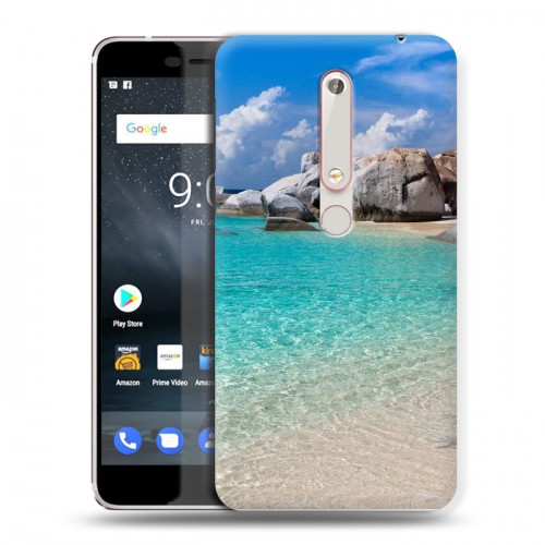 Дизайнерский пластиковый чехол для Nokia 6 (2018) пляж