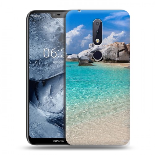 Дизайнерский пластиковый чехол для Nokia 6.1 Plus пляж