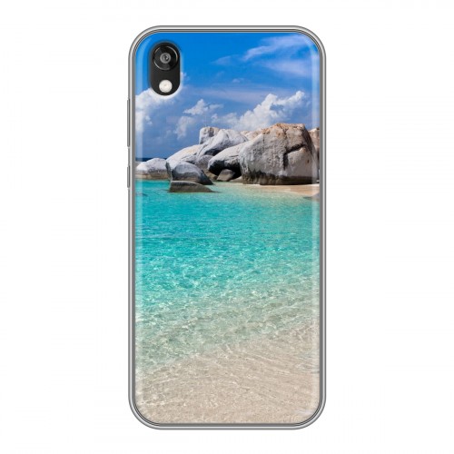 Дизайнерский силиконовый чехол для Huawei Honor 8s пляж