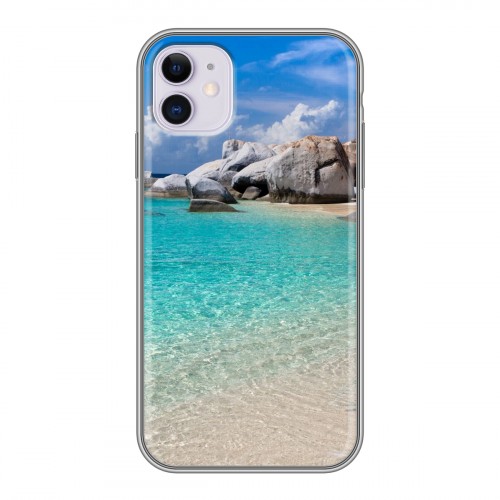 Дизайнерский силиконовый чехол для Iphone 11 пляж