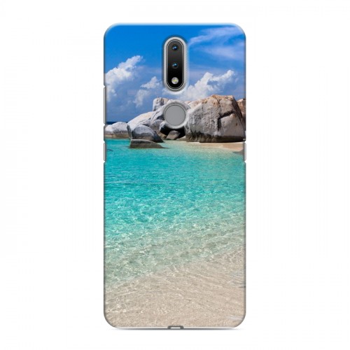 Дизайнерский силиконовый чехол для Nokia 2.4 пляж