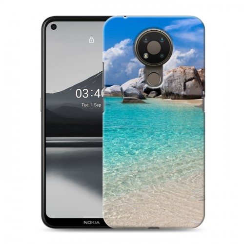 Дизайнерский силиконовый чехол для Nokia 3.4 пляж