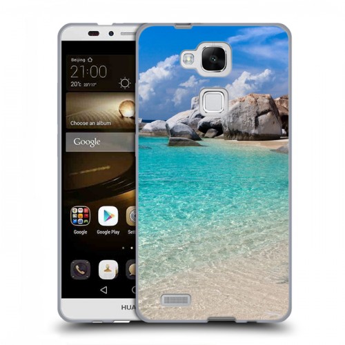 Дизайнерский силиконовый чехол для Huawei Ascend Mate 7 пляж