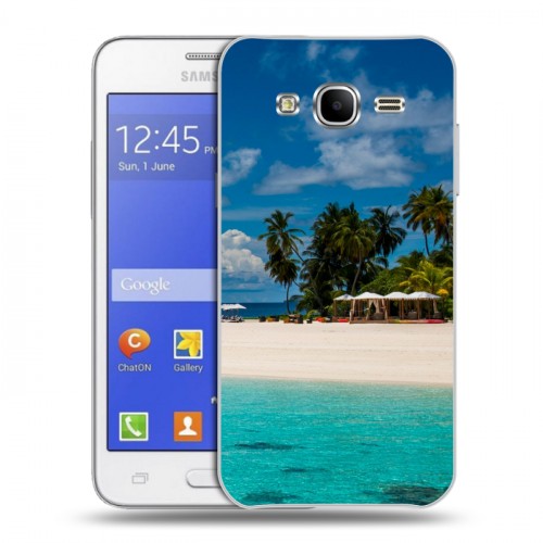 Дизайнерский пластиковый чехол для Samsung Galaxy J7 пляж