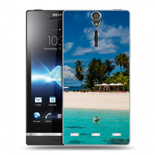 Дизайнерский пластиковый чехол для Sony Xperia S пляж