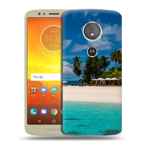 Дизайнерский силиконовый чехол для Motorola Moto E5 пляж