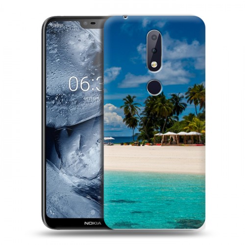 Дизайнерский пластиковый чехол для Nokia 6.1 Plus пляж