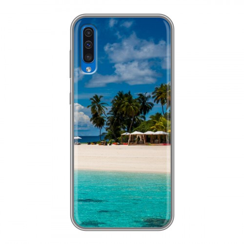 Дизайнерский пластиковый чехол для Samsung Galaxy A50 пляж