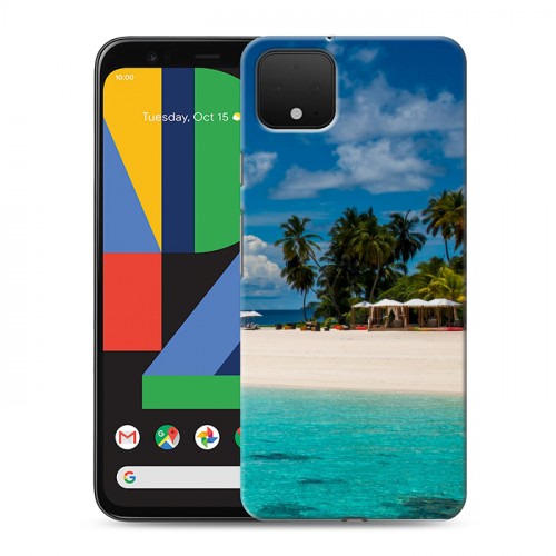 Дизайнерский пластиковый чехол для Google Pixel 4 пляж